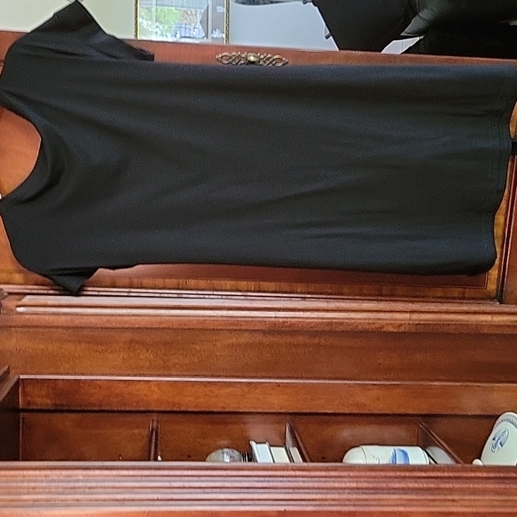 Merokeety sz L Cute Black Comfortable w/pockets Tshirt DRESS - Picture 3 of 4